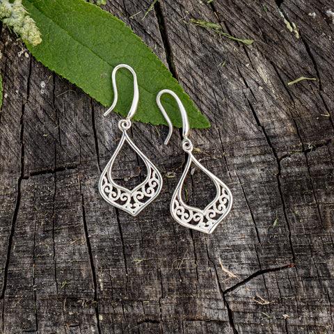 Sterling Silver Filigree Earrings