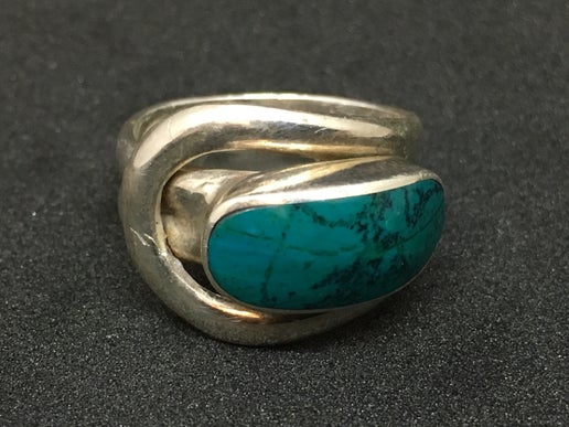 Semi-Precious Stone Sterling Silver Ring