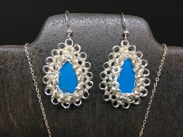 Turquoise Necklace and Earring Set