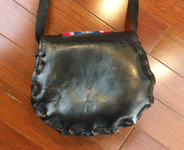 Handmade Leather Peruvian Purse